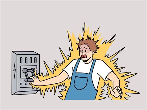 electrical shock cartoon